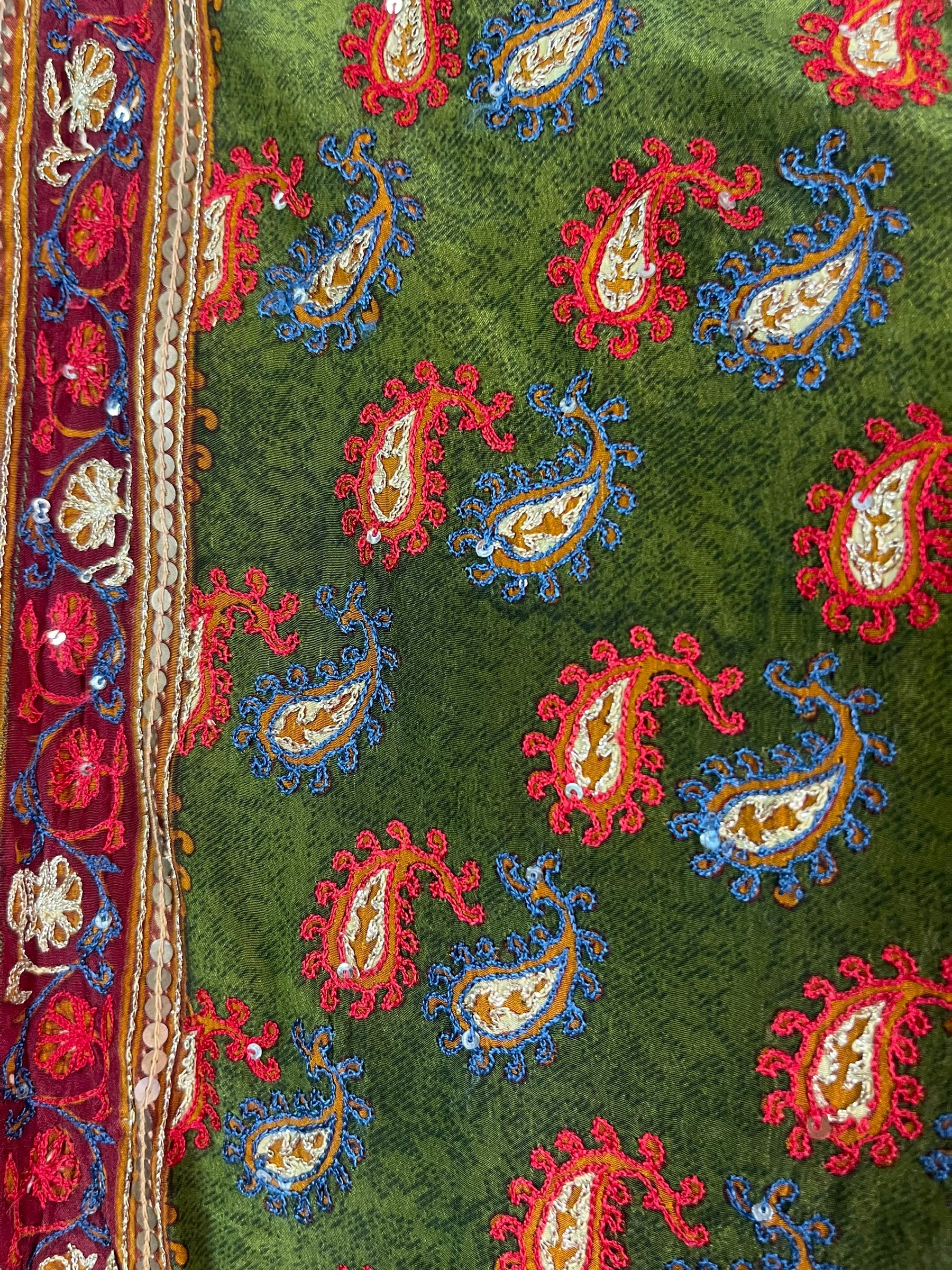 FINAL SALE PRC6119 Avatar Pure Silk Midi Length Kaftan