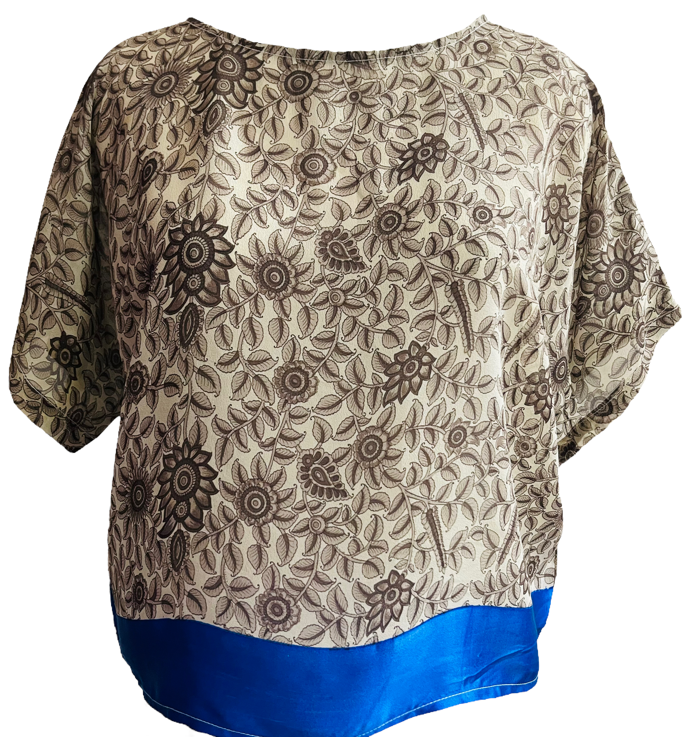 FINAL SALE PRG760 Whitefish Avatar Pure Silk Boxy Top