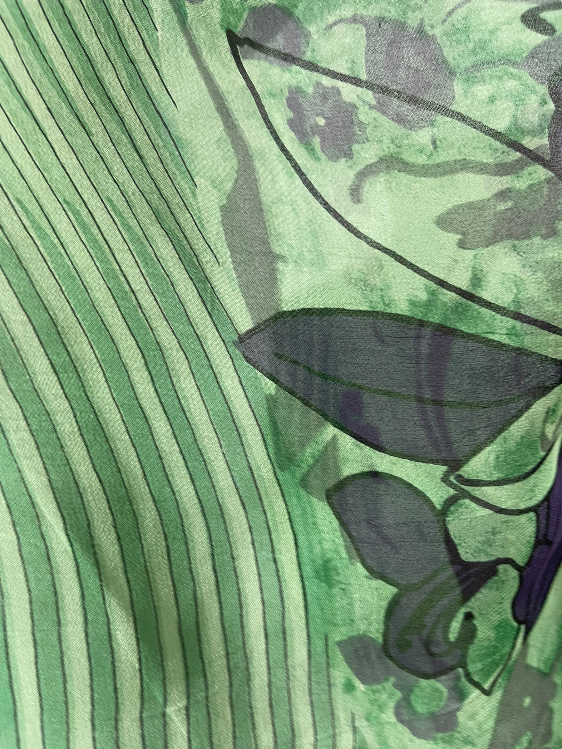 FINAL SALE PRGM1533 Hymettus Sheer Avatar Pure Silk Boxy Top