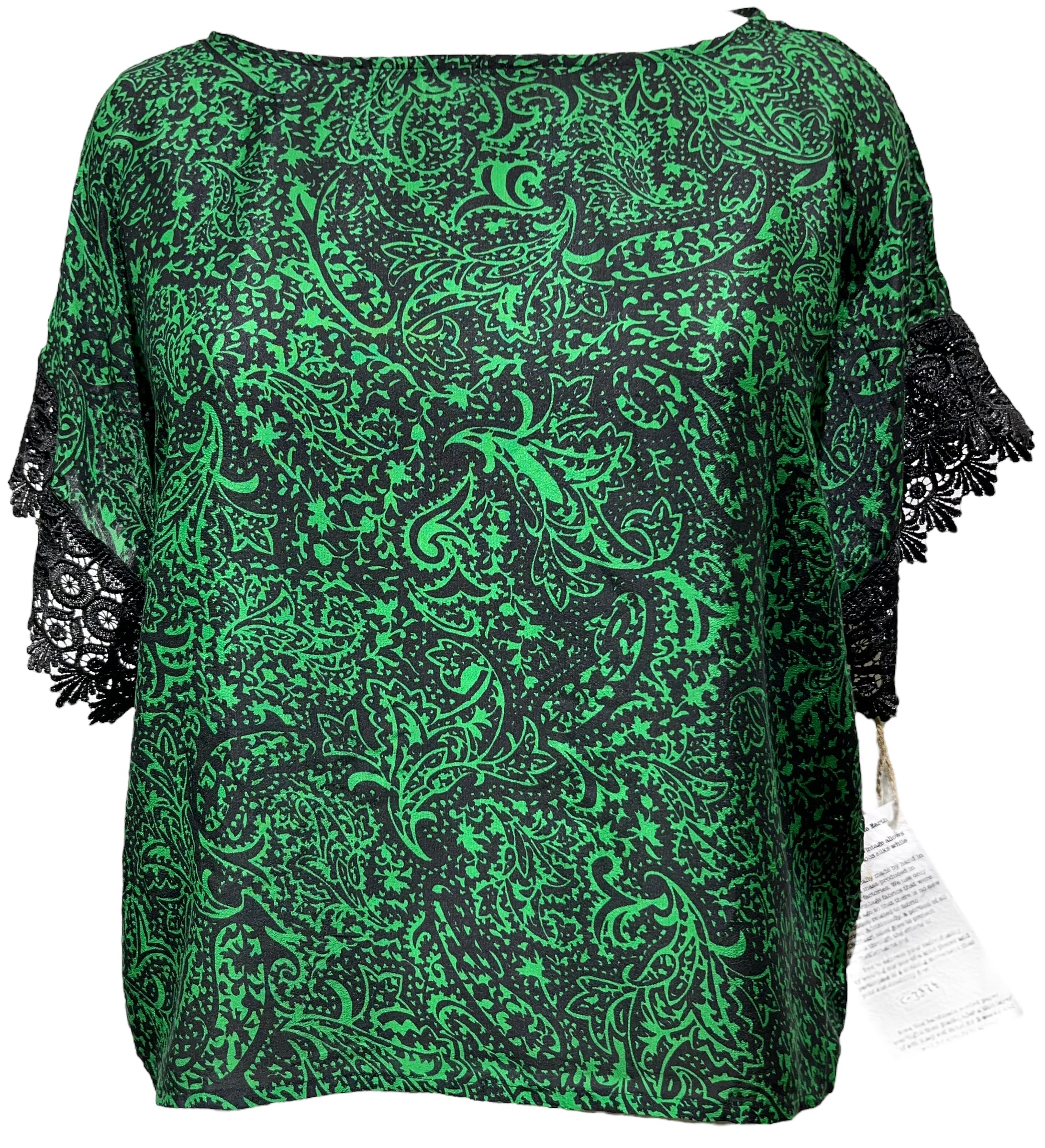 FINAL SALE PRC3829 Avatar Pure Silk Boxy Top