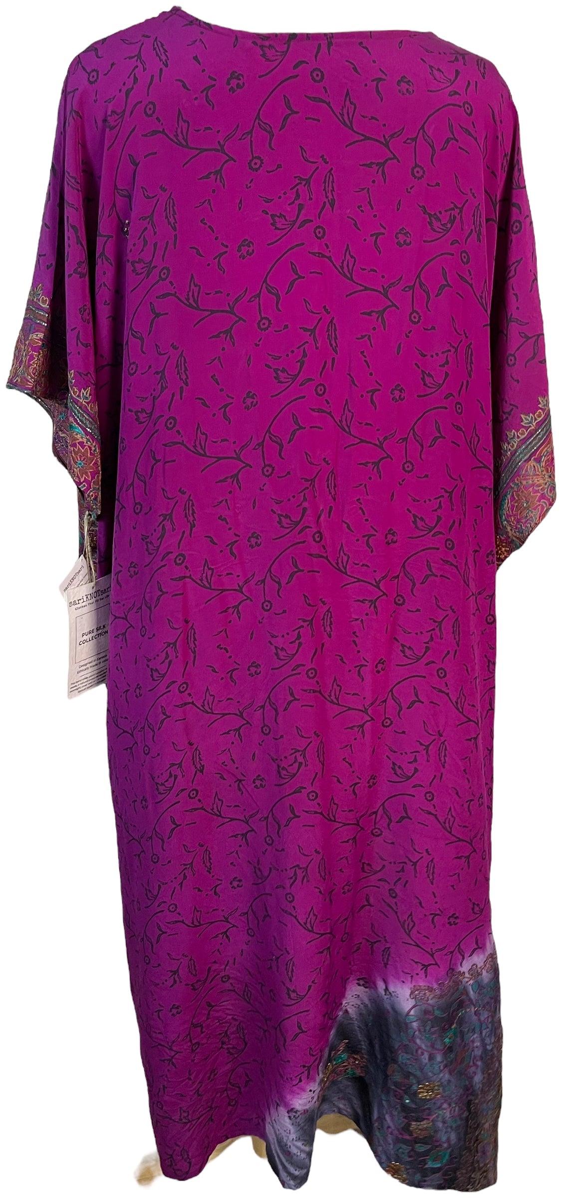 SOLD  PRC6402 Avatar Pure Silk Maxi Kaftan