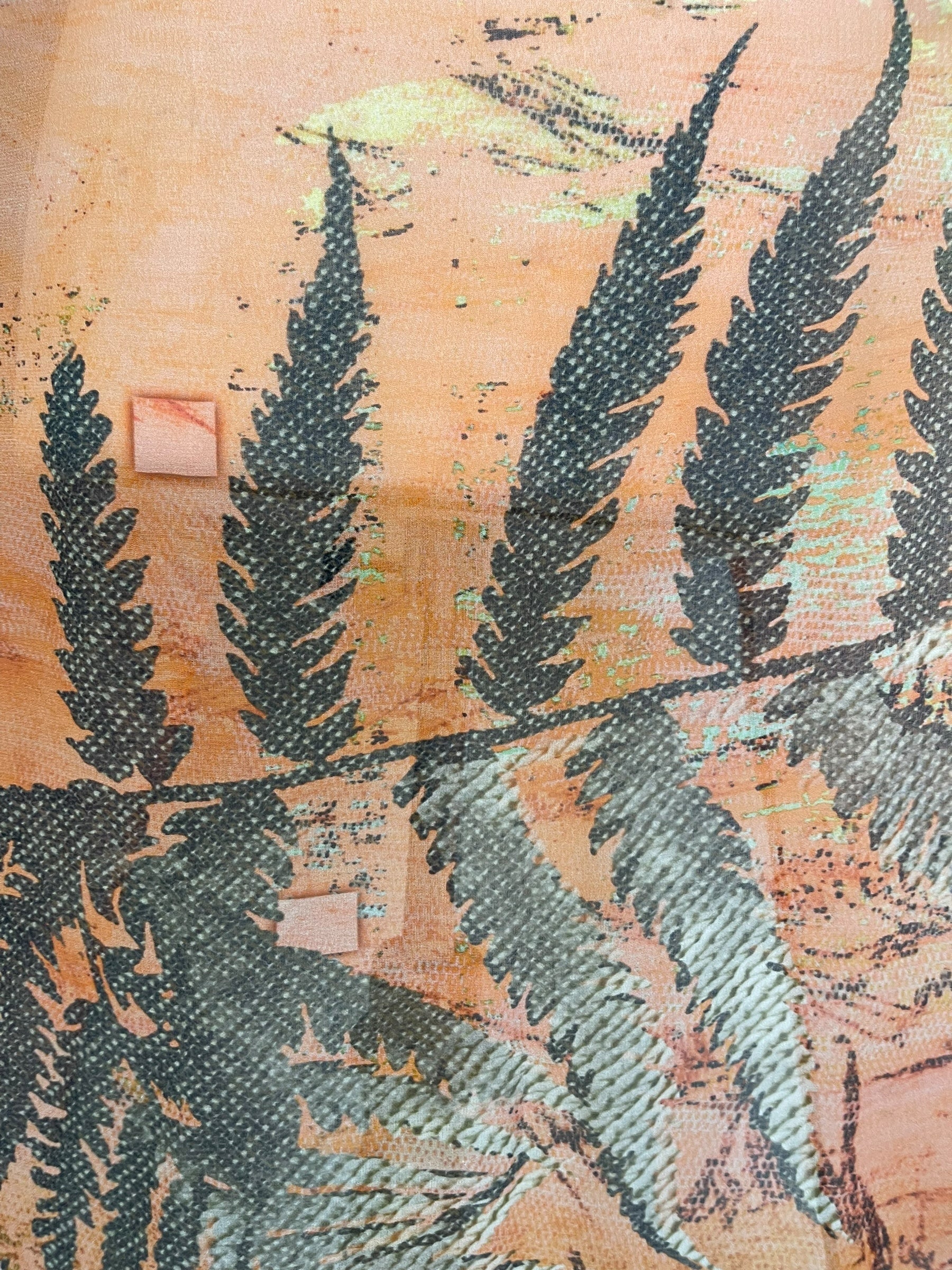 SOLD  PRG6814 Sheer Avatar Long Pure Silk Kimono Sleeved Duster with Belt