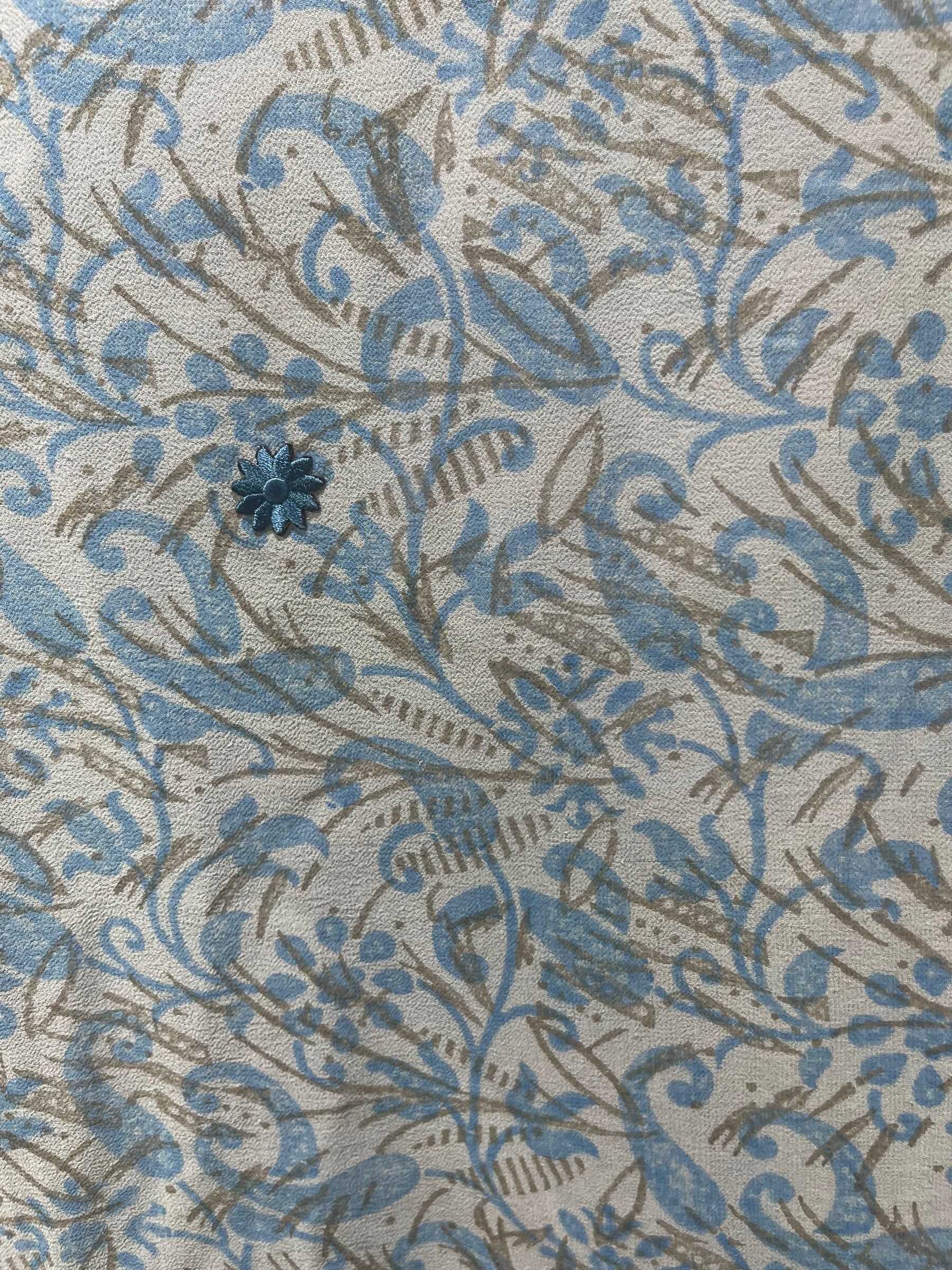 FINAL SALE PRG3953 Sheer Avatar Pure Silk Maxi Kaftan