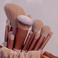 Load image into Gallery viewer, 13 PCS Makeup Brushes Set Eye Shadow Foundation Women Cosmetic Brush Eyeshadow Blush Beauty Soft Make Up Tools Bag
