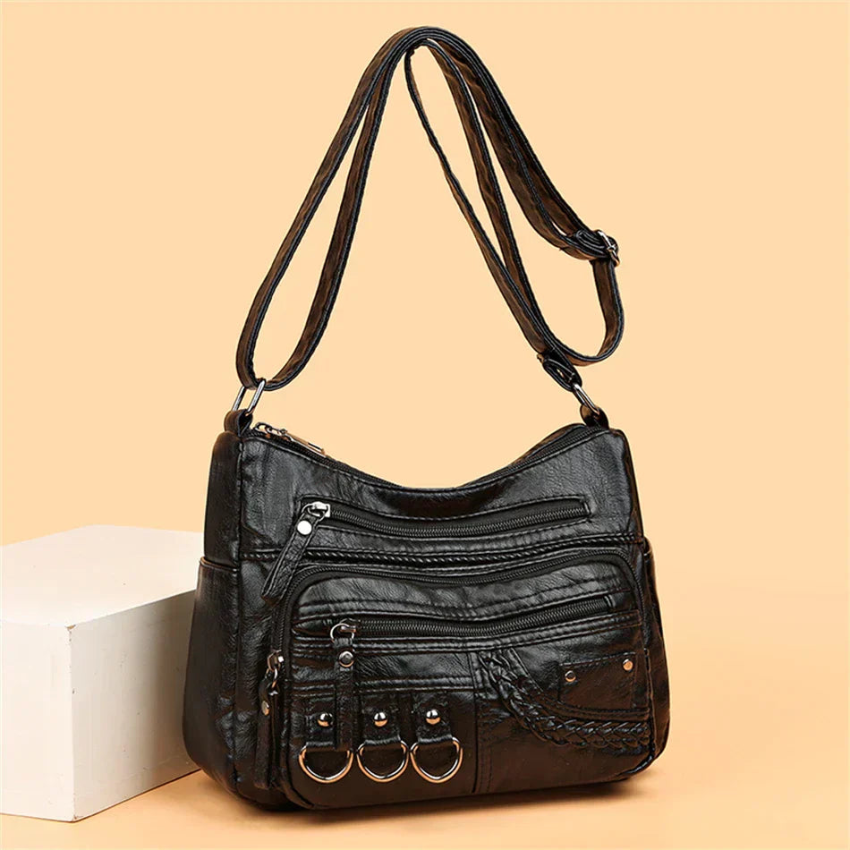 Women's Handbag Black One Size Faux Leather