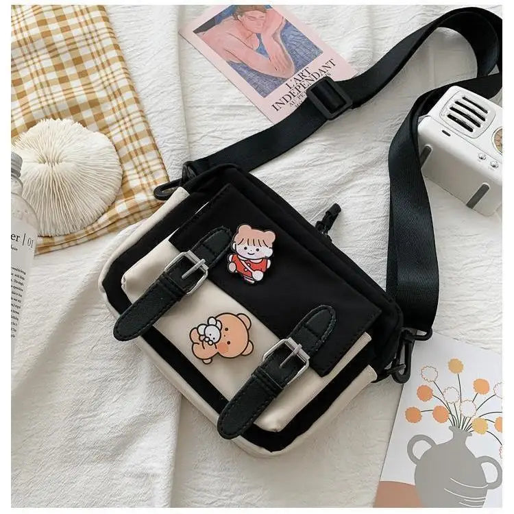 Women's Shoulder Bag Beige One Size Canvas