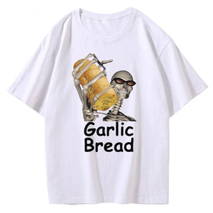 Garlic Bread Men T Shirt Graphic Vintage 100% Cotton When Ur Mom Com HOM N Maek Hte Unisex Summer Women Tshirts Loose Streetwear