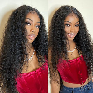 Malaika 13x4.5 Lace Frontal Human Hair Wig Brazilian Natural Straight Hair Body Wave Deep Wave Curly Wigs Sale For Black Women