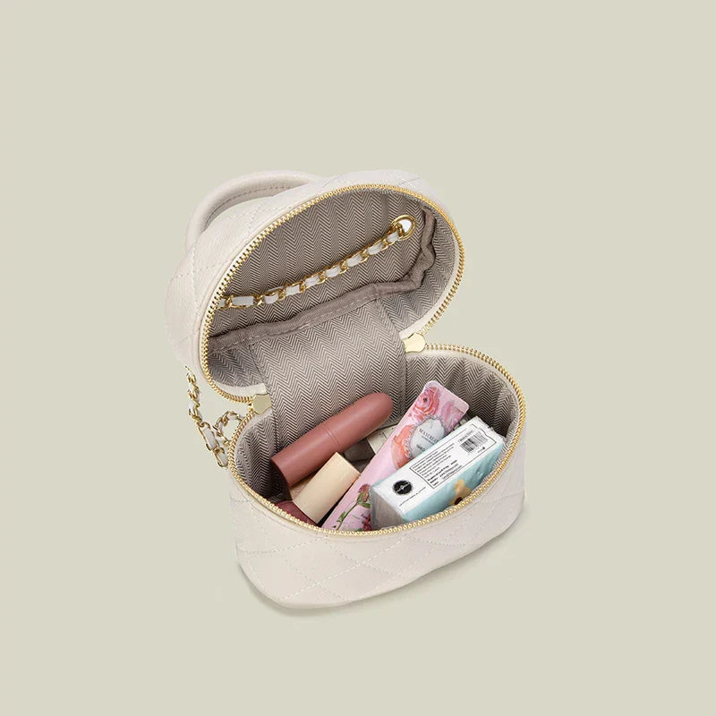 Women's Crossbody Bag Black Mini PU Leather Quilted