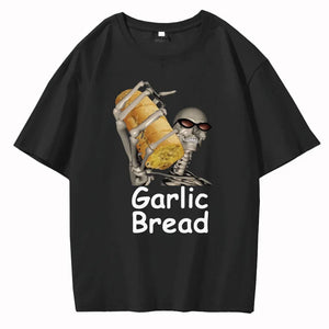 Garlic Bread Men T Shirt Graphic Vintage 100% Cotton When Ur Mom Com HOM N Maek Hte Unisex Summer Women Tshirts Loose Streetwear