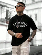 Y2K Men's 100% Cotton T-shirt | Short Sleeve Harajuku Hip Hop Tee | Oversized Summer Fashion | Streetwear Clothing