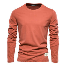 Load image into Gallery viewer, 100% Cotton Long Sleeve T shirt For Men Solid Spring Casual Mens T-shirts High Quality Male Tops Classic Clothes Men's T-shirts
