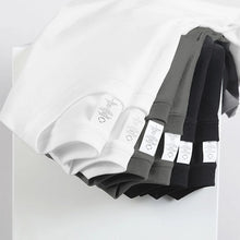 Load image into Gallery viewer, 2PCS 100% Cotton Solid T Shirts Men's and Women's Short Sleeve White Tees Casual Breathable Loose Round Neck T-shirt Couple Tops
