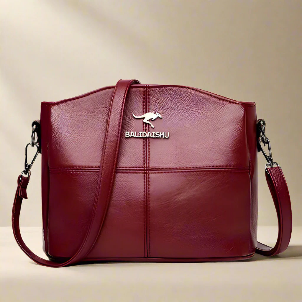 Women's Crossbody Bag Black Medium Leather