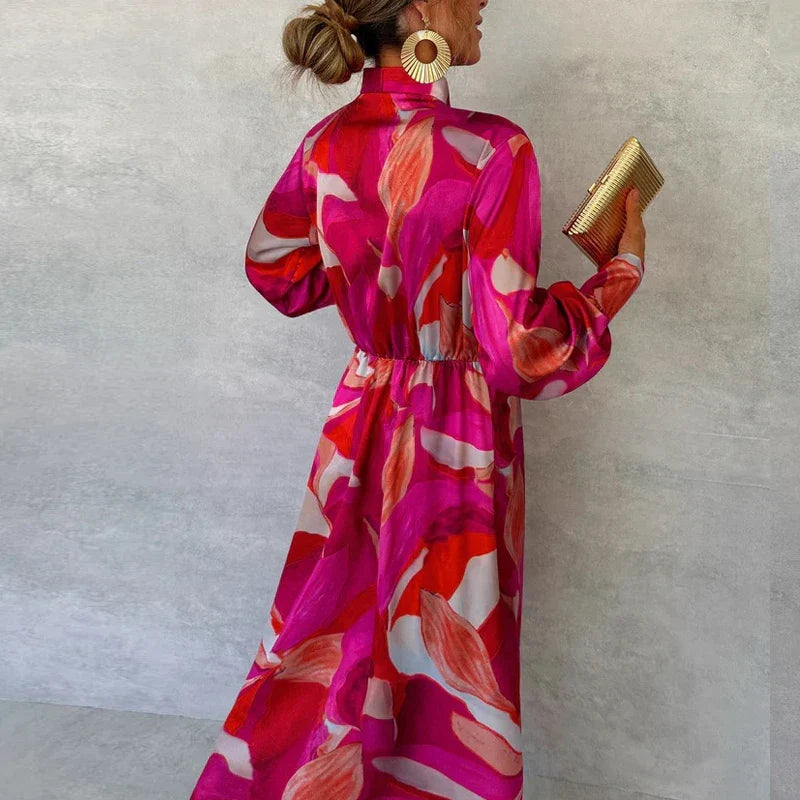 Women's Maxi Dress Floral Print Lightweight Polyester