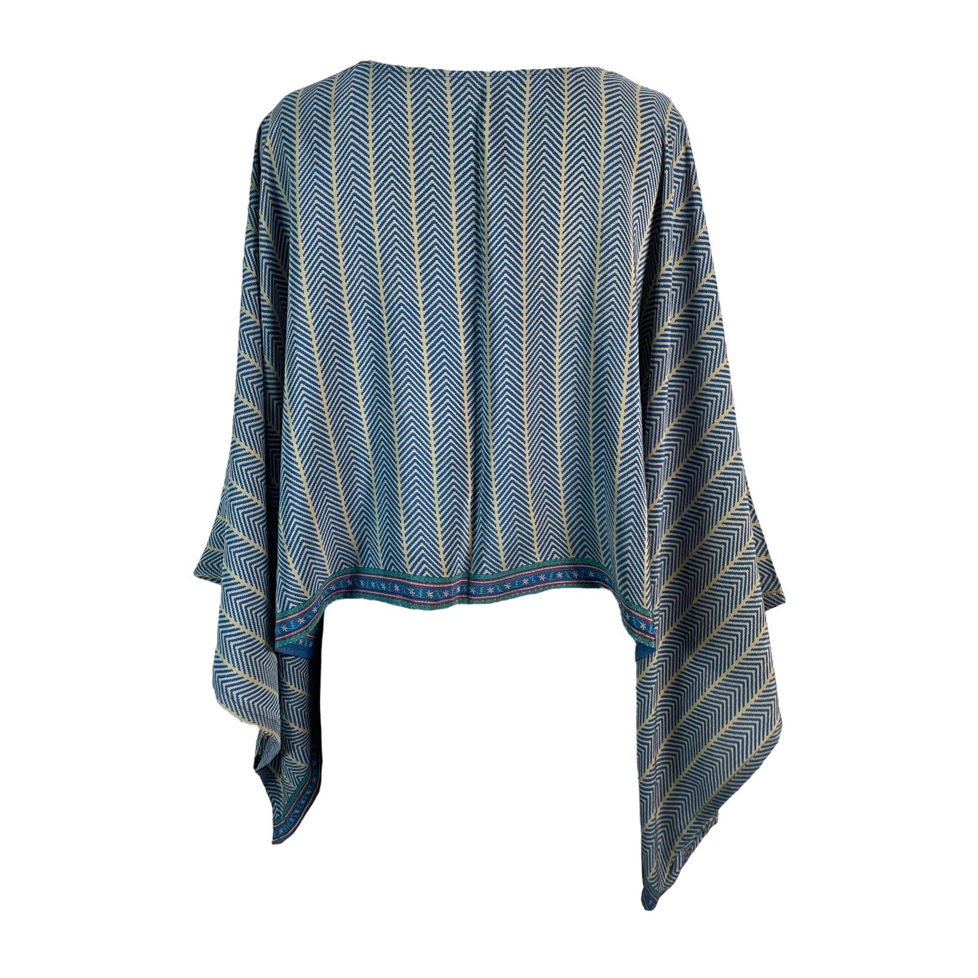 FINAL SALE PRC6056 Avatar Pure Silk Kimono-Sleeved Top