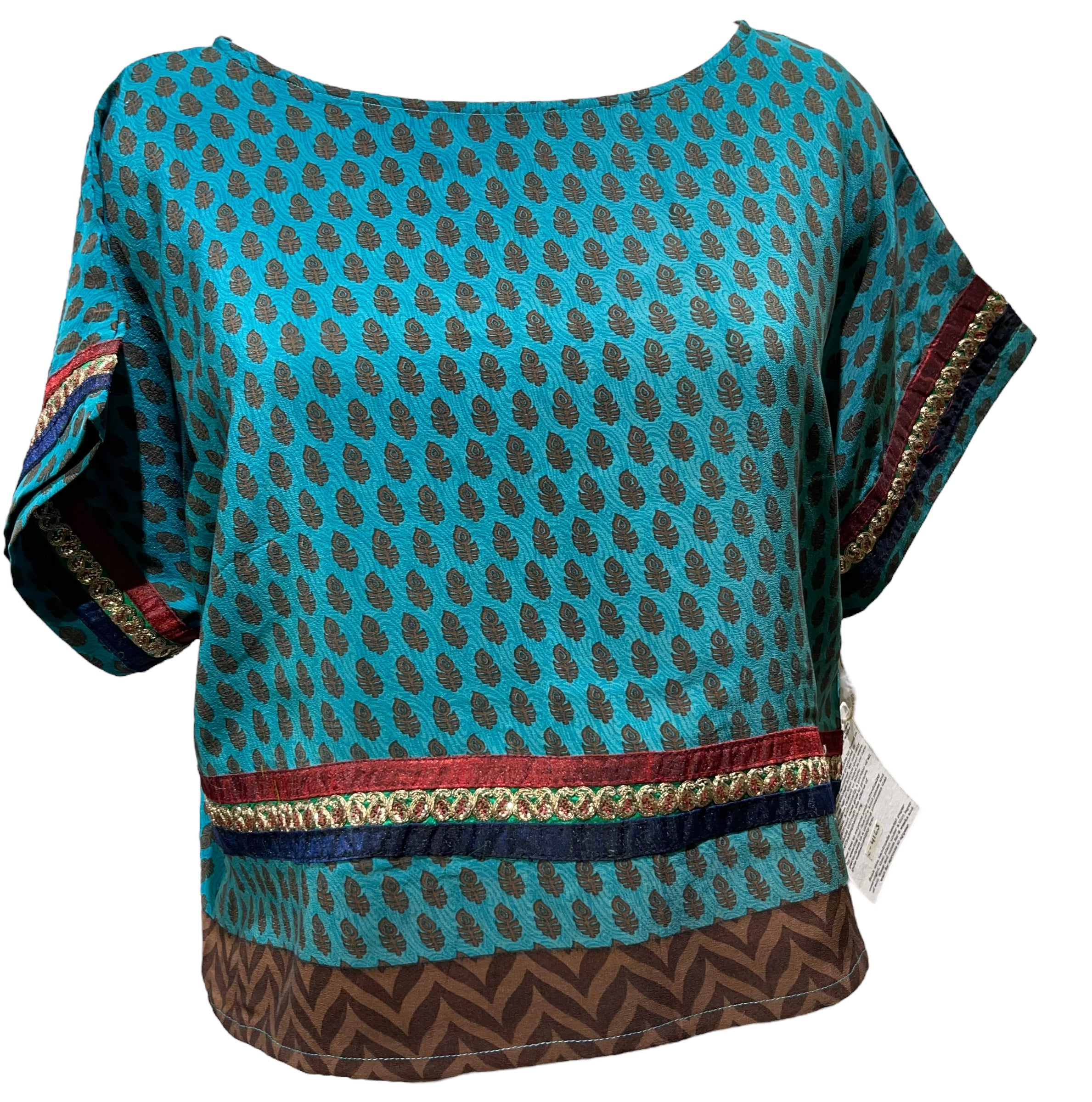 FINAL SALE PRC4163 Avatar Pure Silk Boxy Top