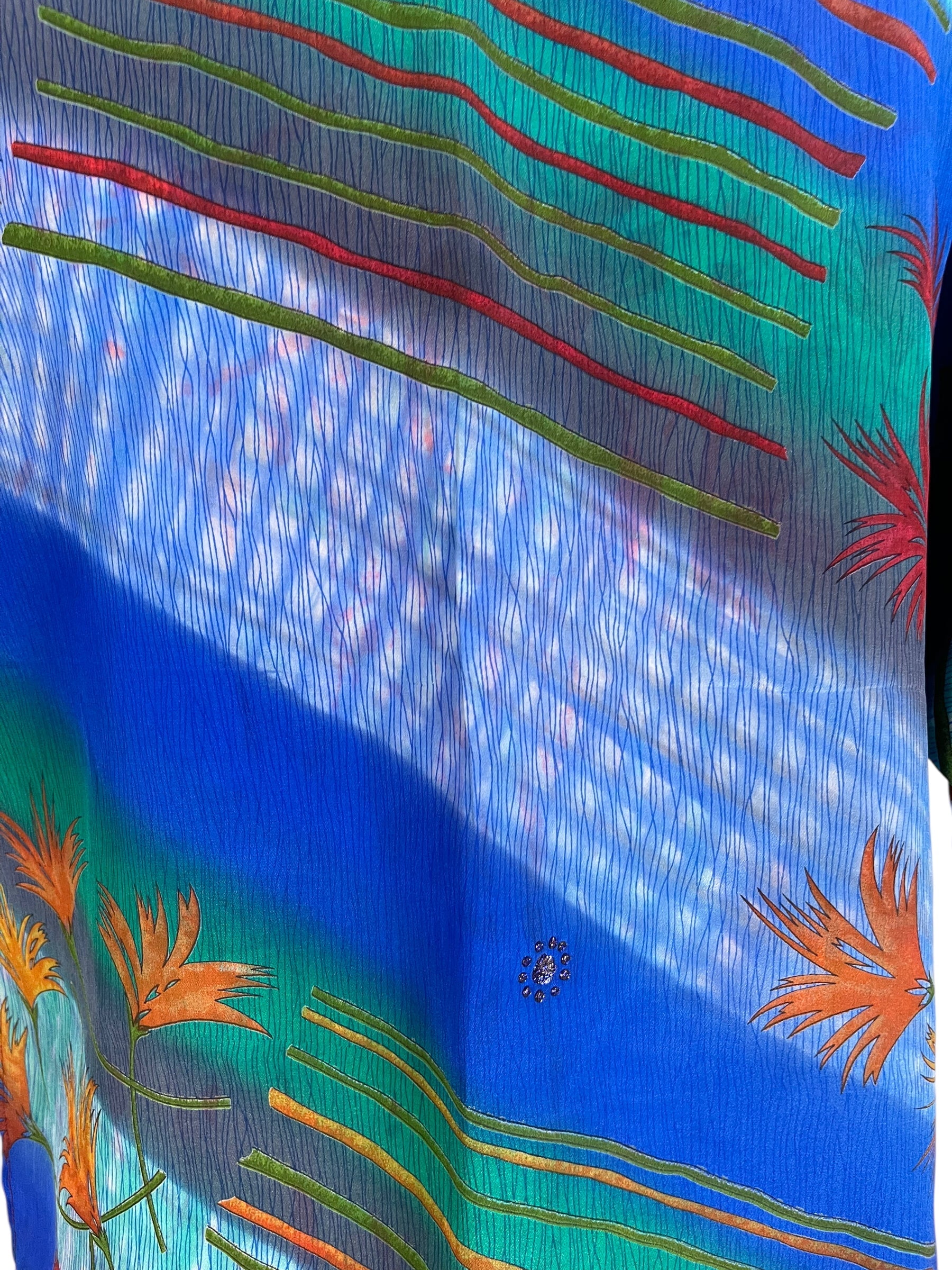 PRC6660 Avatar Pure Silk Side Slit Top