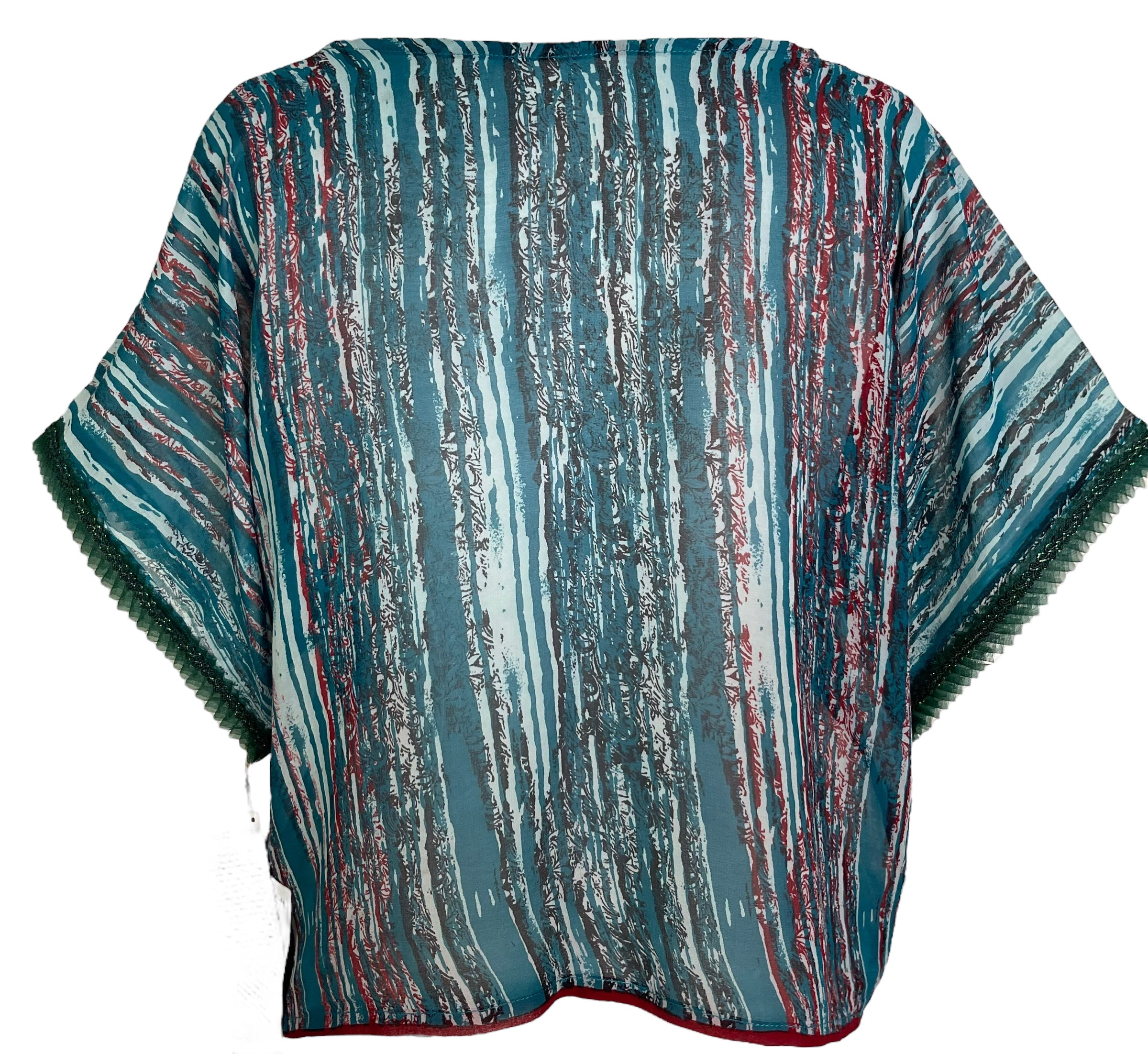 PRG6031 Sheer Avatar Pure Silk Boxy Top