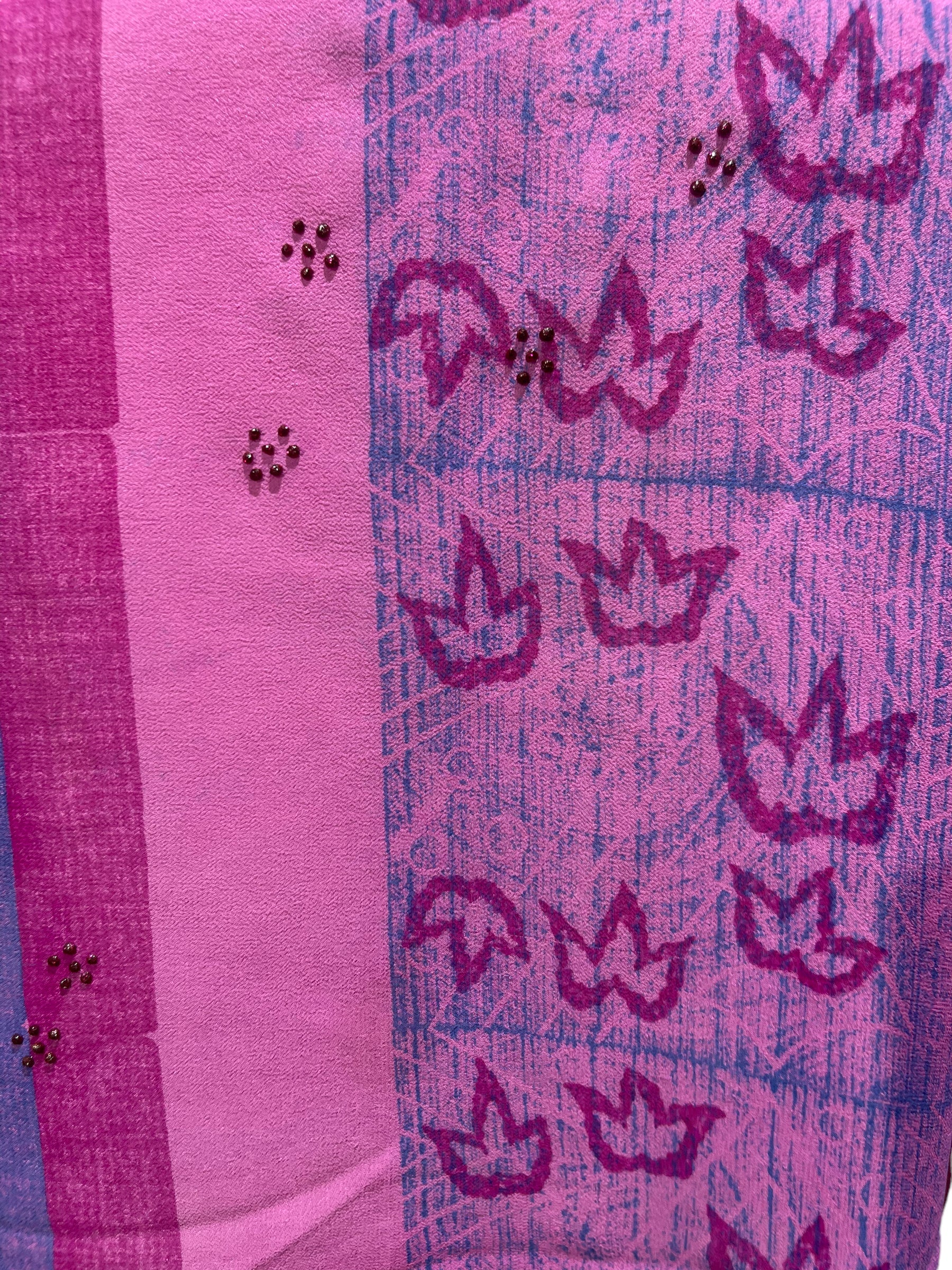 FINAL SALE PRG4190 Sheer Avatar Pure Silk Boxy Top