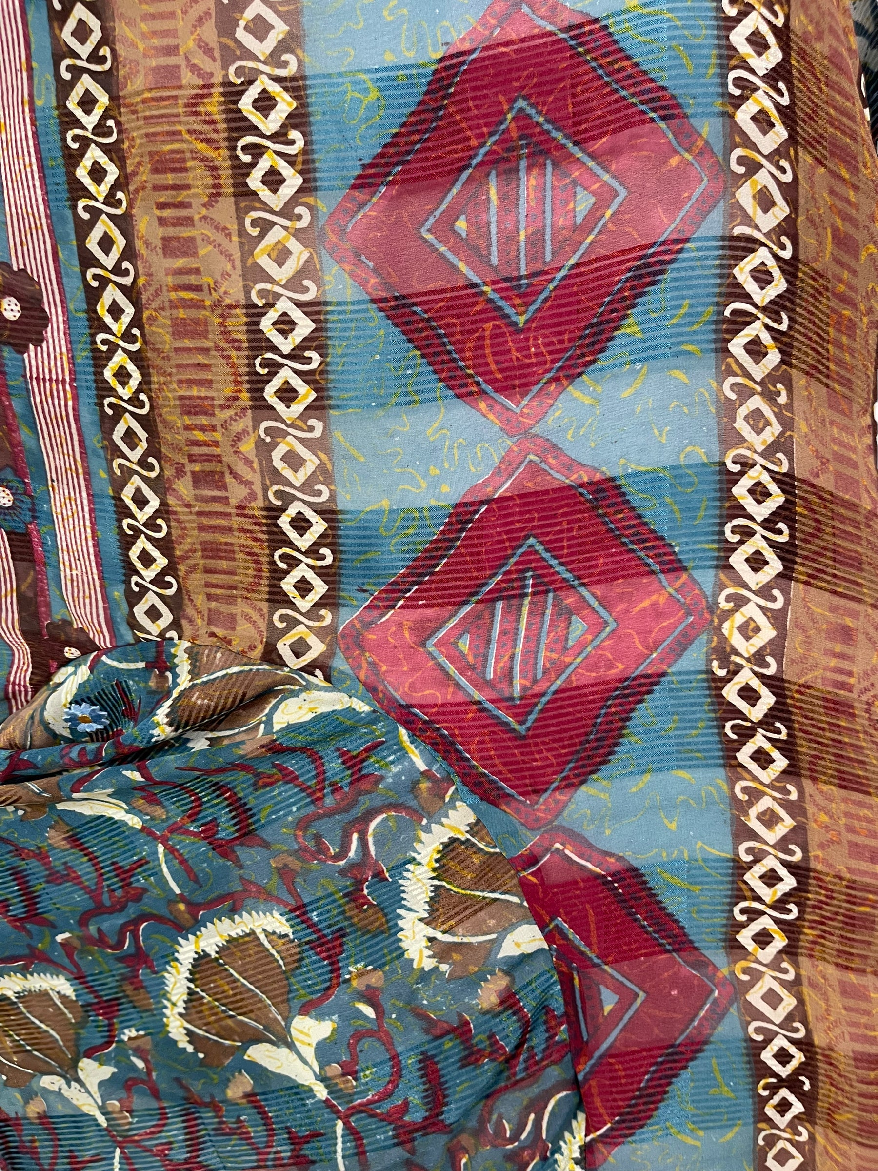 PRG6038 Sheer Avatar Pure Silk Self Pocket Tunic Dress