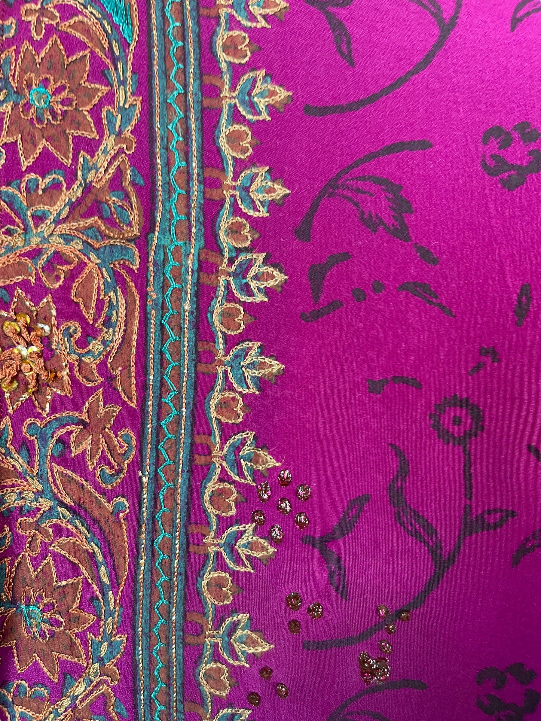 SOLD  PRC6402 Avatar Pure Silk Maxi Kaftan