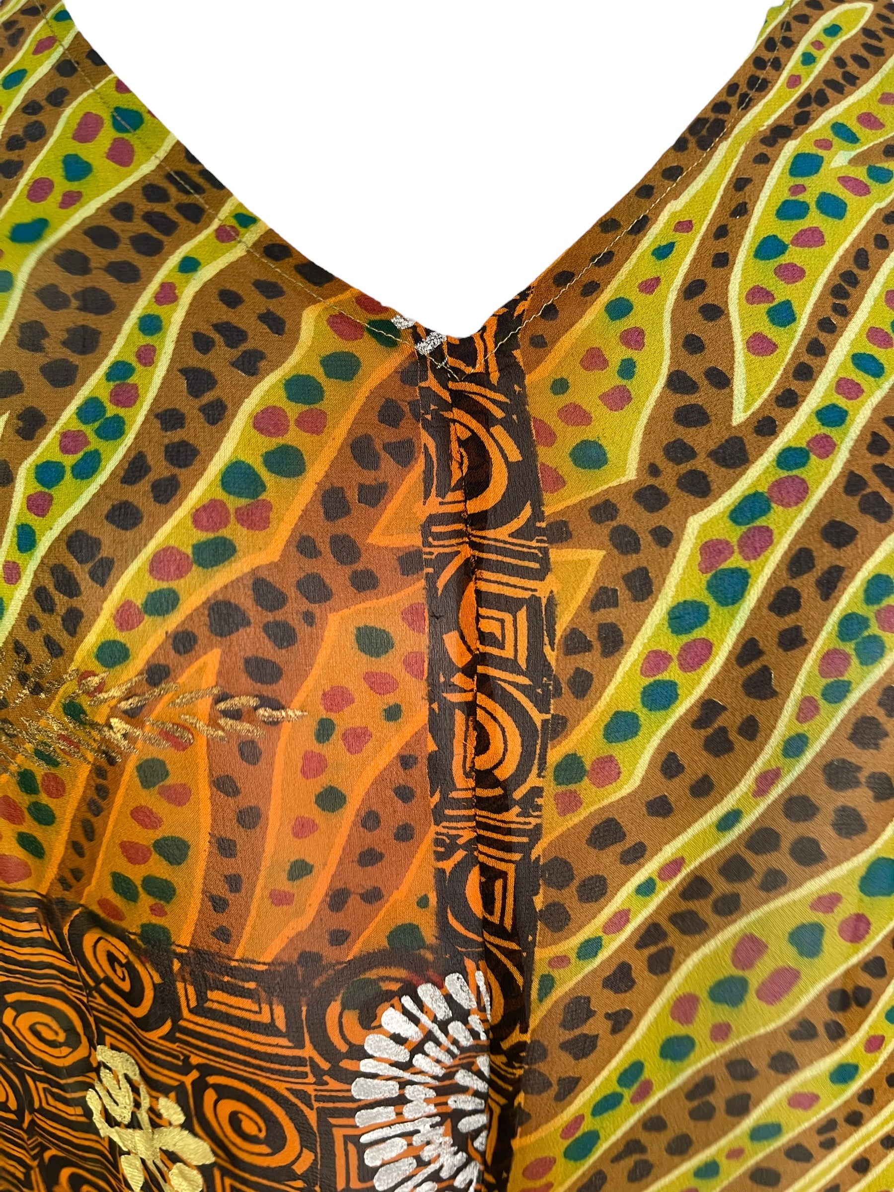 PRG6309 Sheer Avatar Pure Silk Waterfall Top