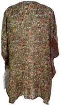 Load image into Gallery viewer, PRG6612 Sheer Avatar Pure Silk Short Kaftan Tunic without Slits
