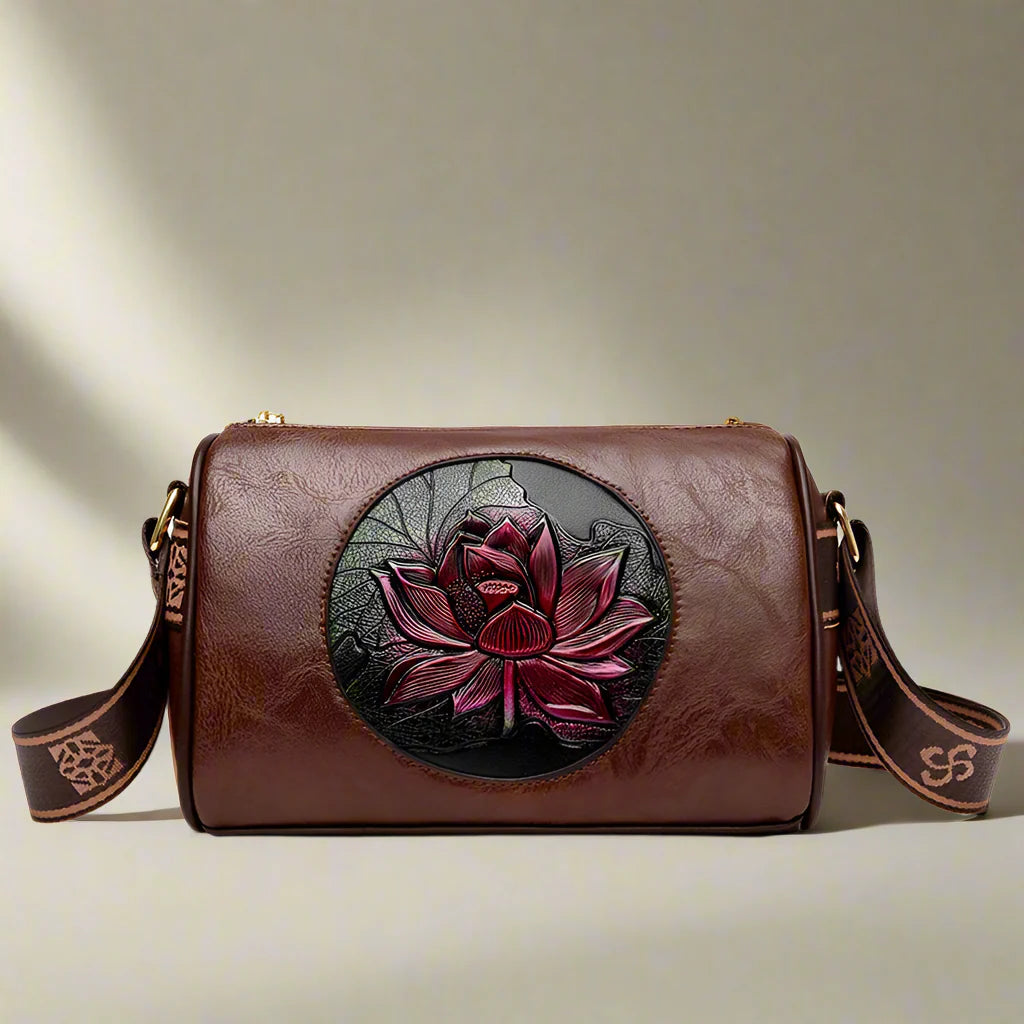 Women's Crossbody Bag Black Medium Leather