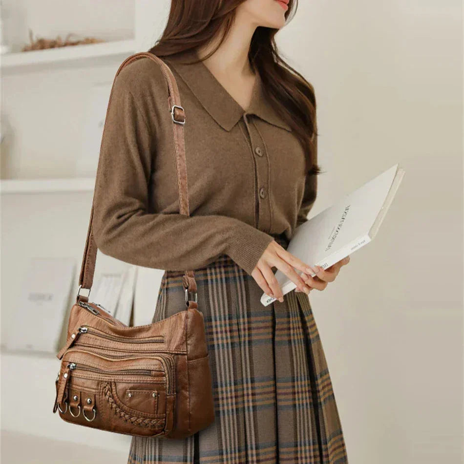 Women's Handbag Black One Size Faux Leather