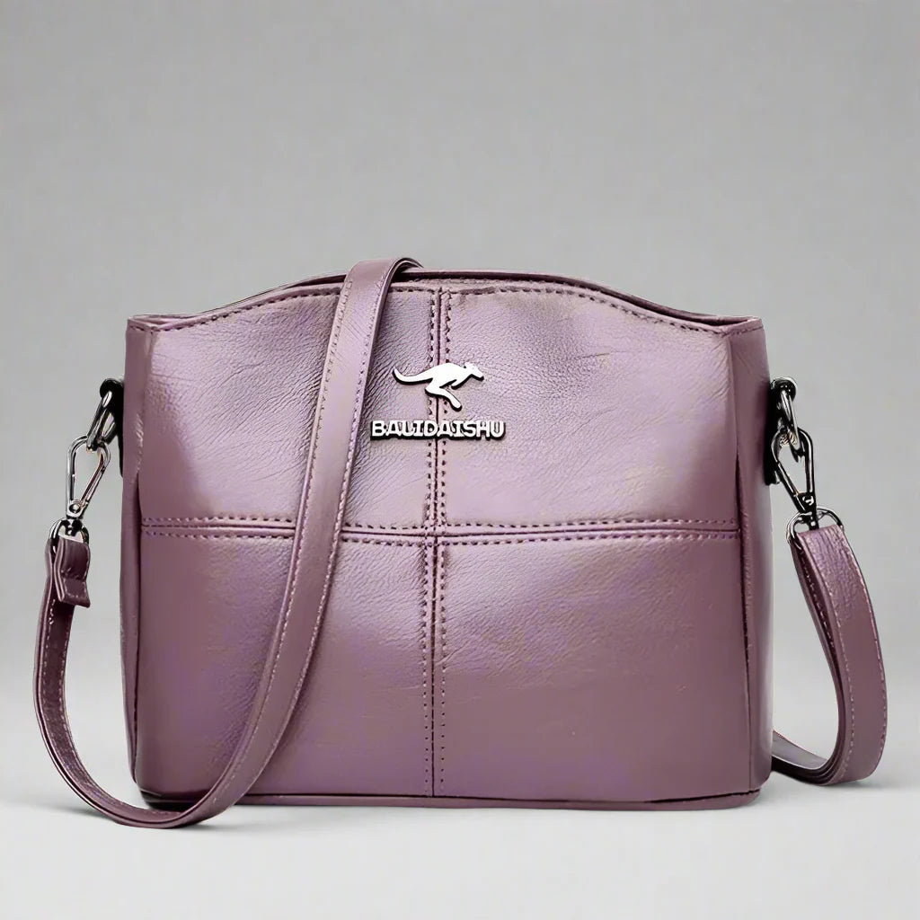 Women's Crossbody Bag Black Medium Leather