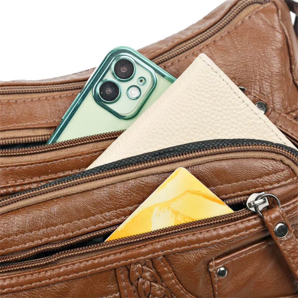 Women's Handbag Black One Size Faux Leather