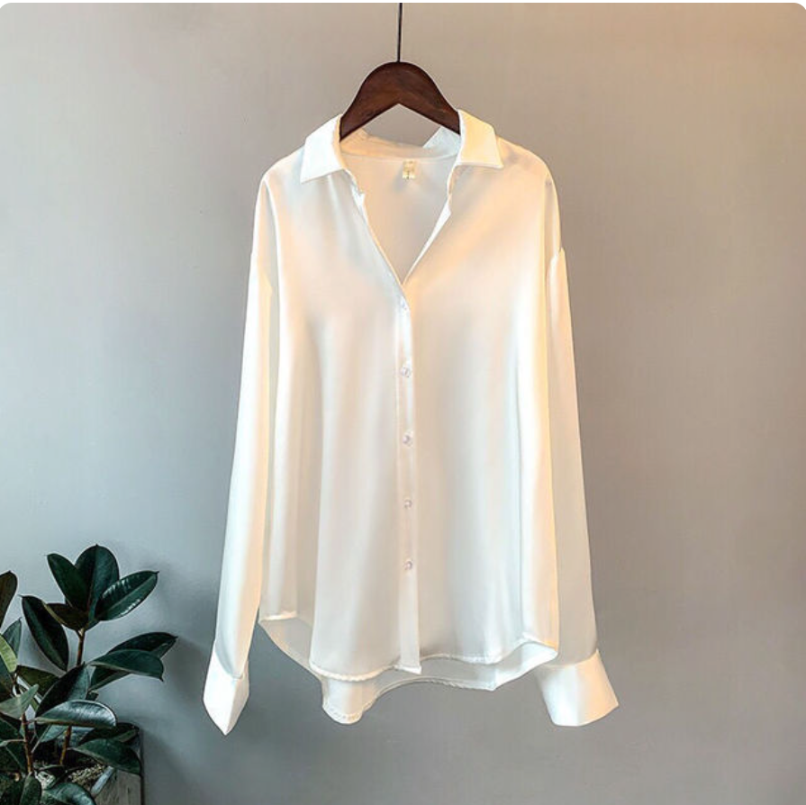 Women's Long Sleeve Blouse Flowing Fabric