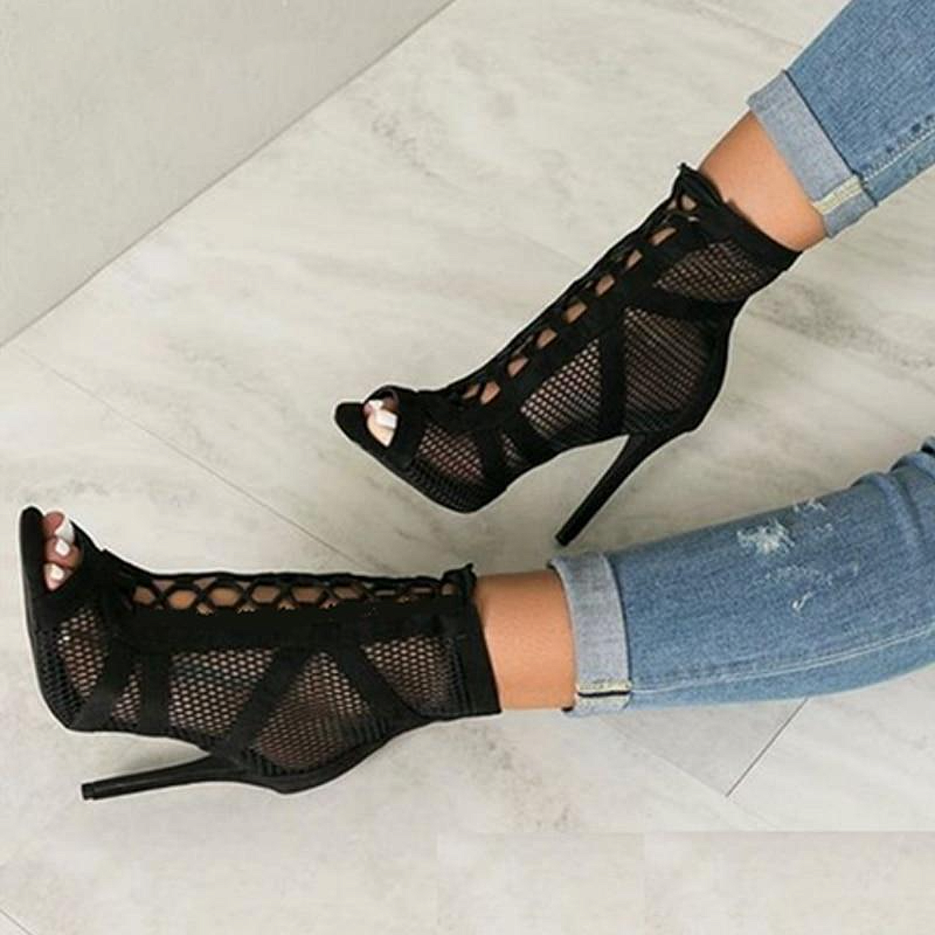 Lace Up Heels