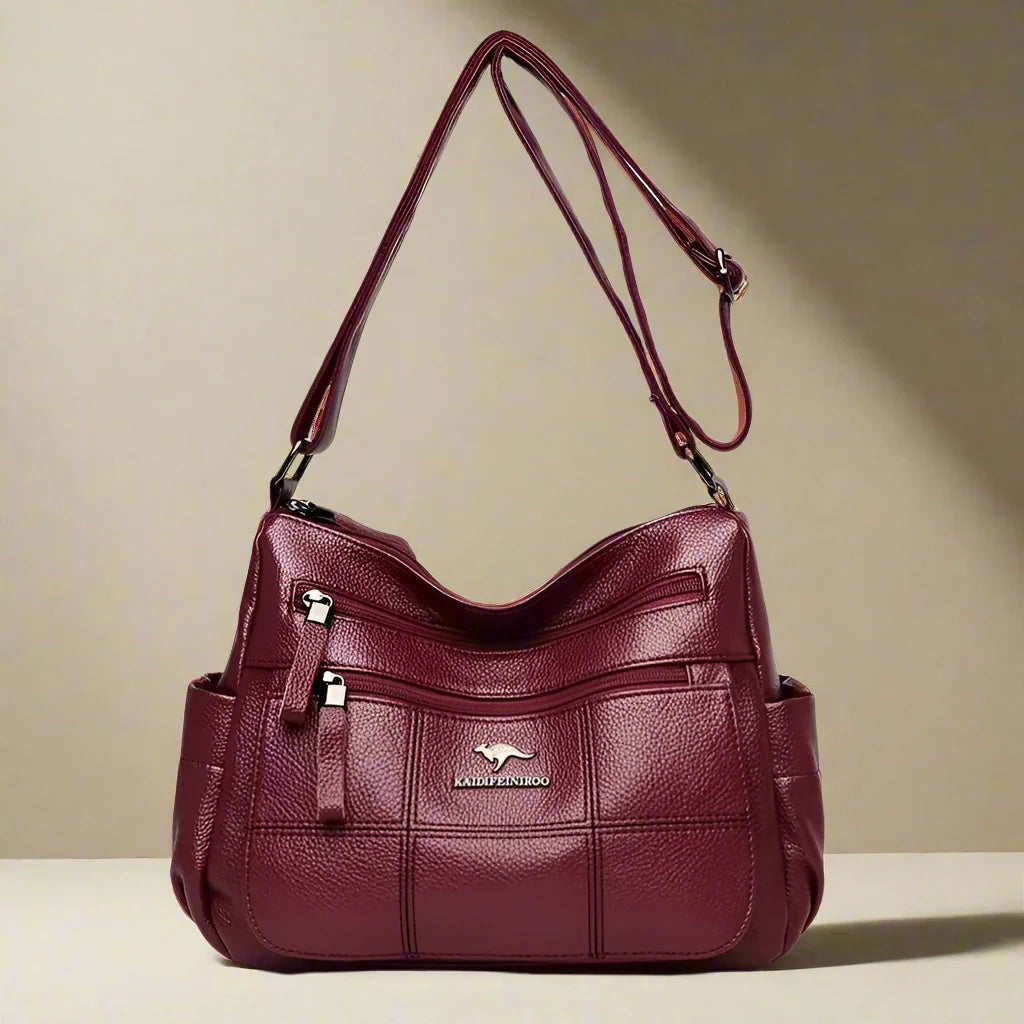 Women's Crossbody Bag Black Medium Leather