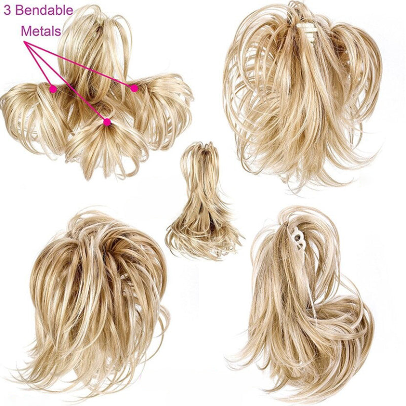 Short Natural Wave Ponytail Extension with Claw Clip – Easy Clip-On Hairpiece