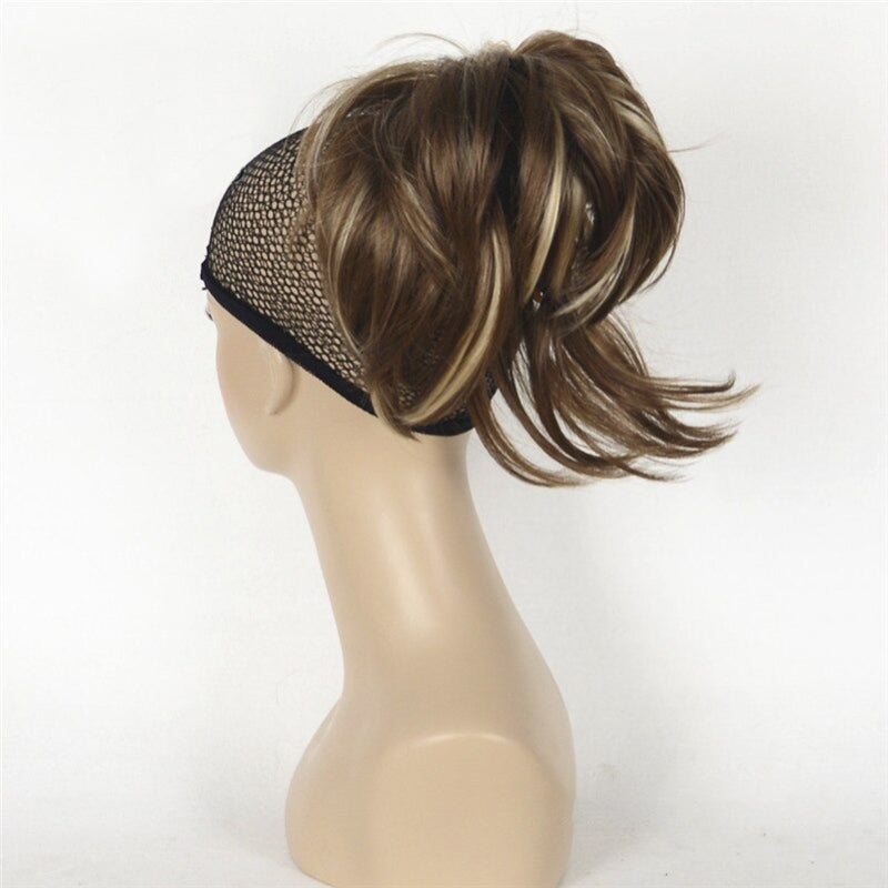 Short Natural Wave Ponytail Extension with Claw Clip – Easy Clip-On Hairpiece