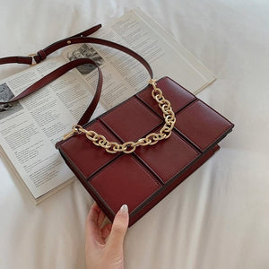 Plaid & Chain Bag