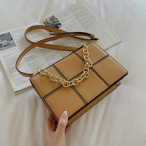 Plaid & Chain Bag