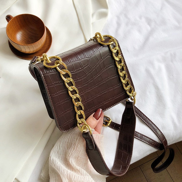 Croc Pattern Mini Bag