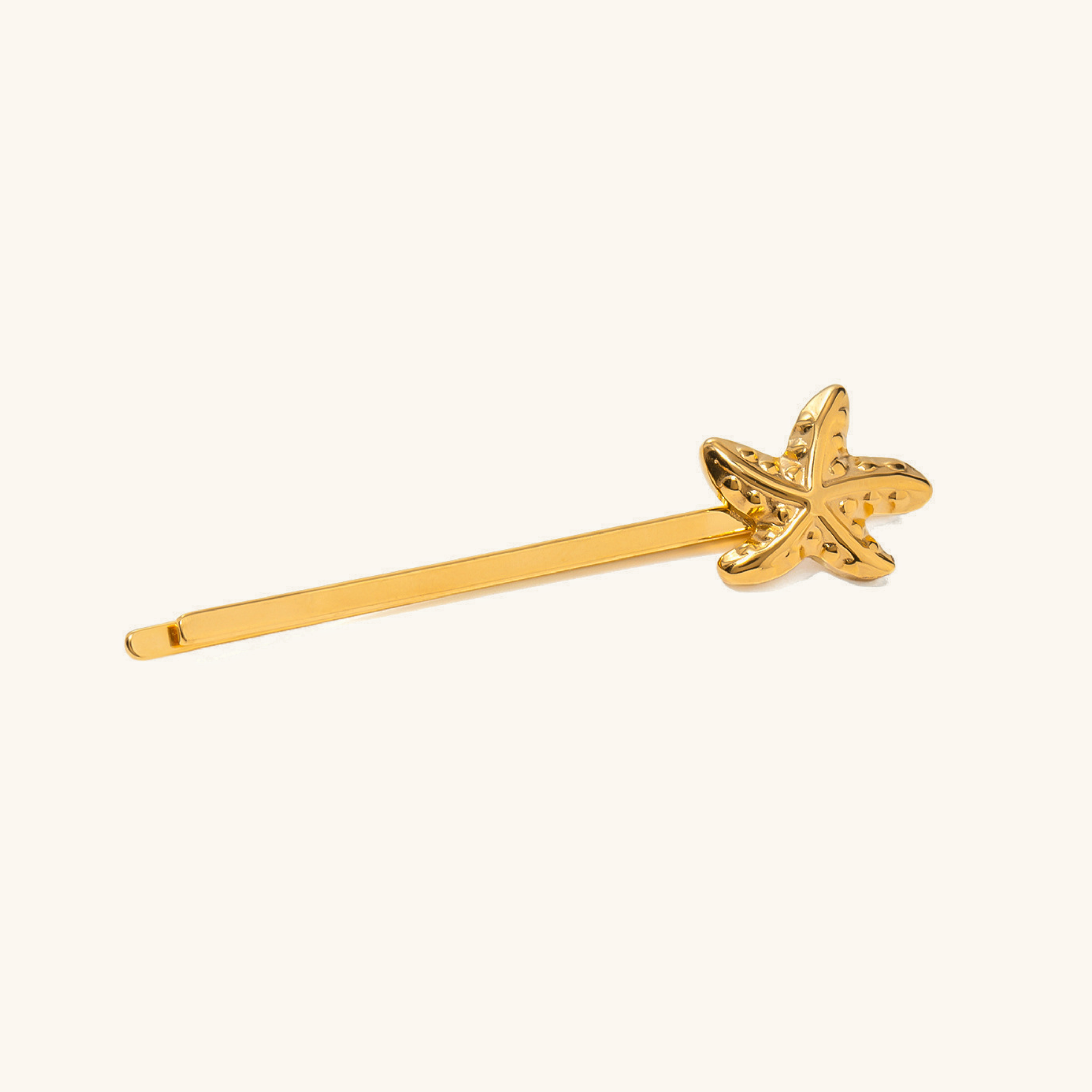 Stellar Starfish Gold French Pin – Nautical Charm with Hypoallergenic Stainless Steel