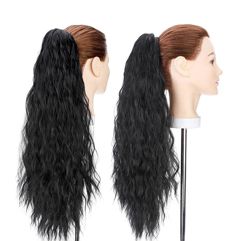 Stylish Clip-In Ponytail Hair Extensions - High-Temperature Fiber, 160g, Lightweight and Versatile for Instant Volume and Length