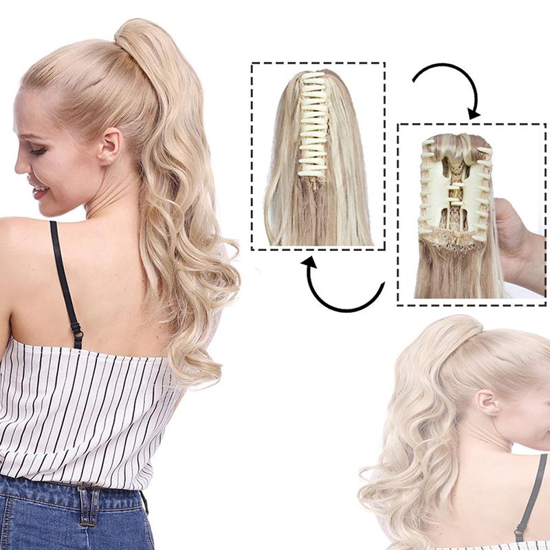 Stylish Clip-In Ponytail Hair Extensions - High-Temperature Fiber, 160g, Lightweight and Versatile for Instant Volume and Length
