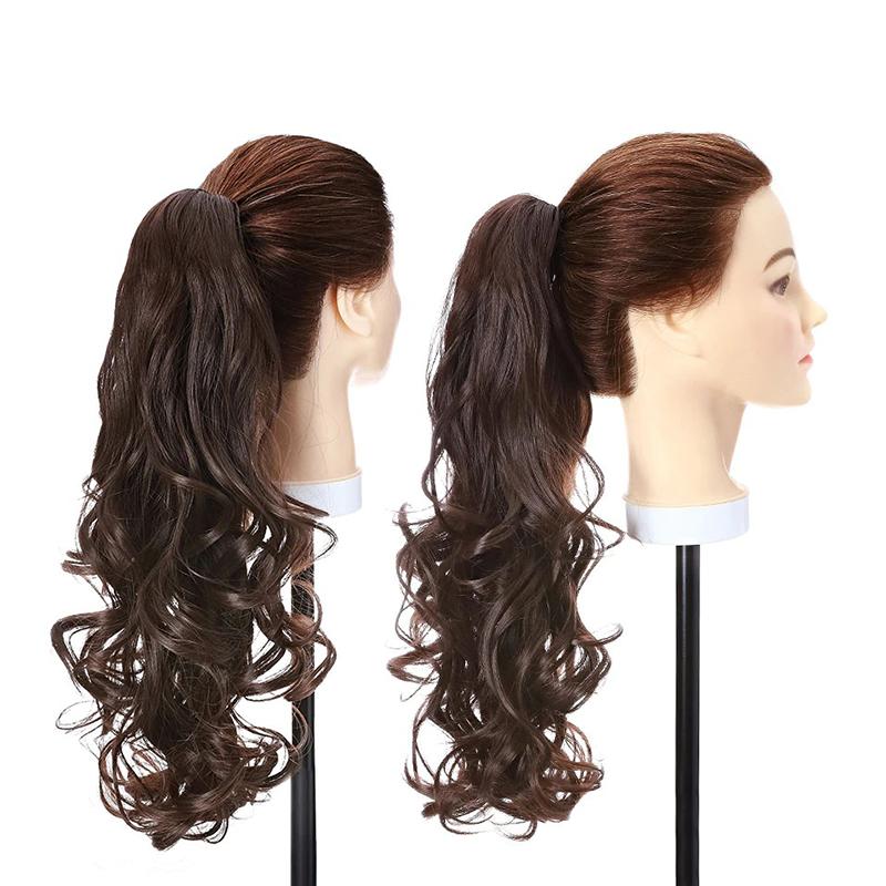 Stylish Clip-In Ponytail Hair Extensions - High-Temperature Fiber, 160g, Lightweight and Versatile for Instant Volume and Length