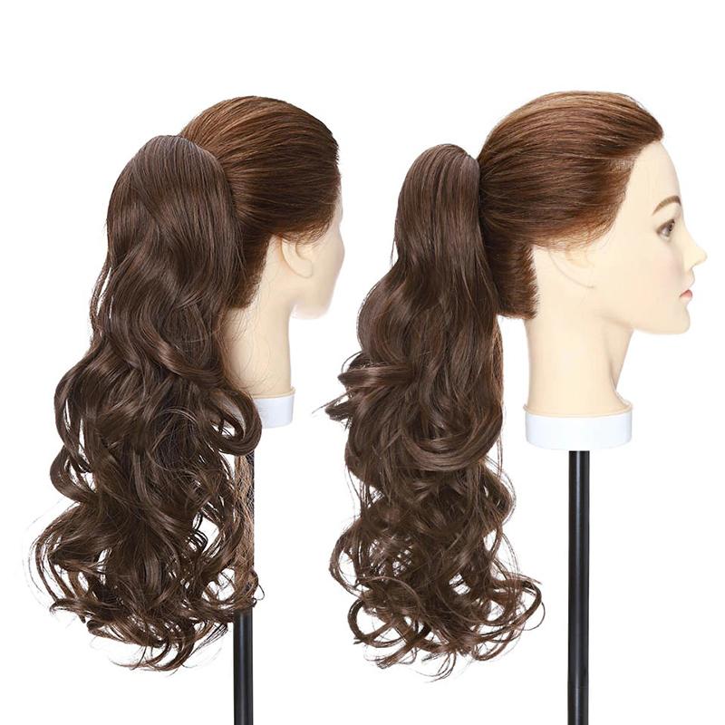 Stylish Clip-In Ponytail Hair Extensions - High-Temperature Fiber, 160g, Lightweight and Versatile for Instant Volume and Length