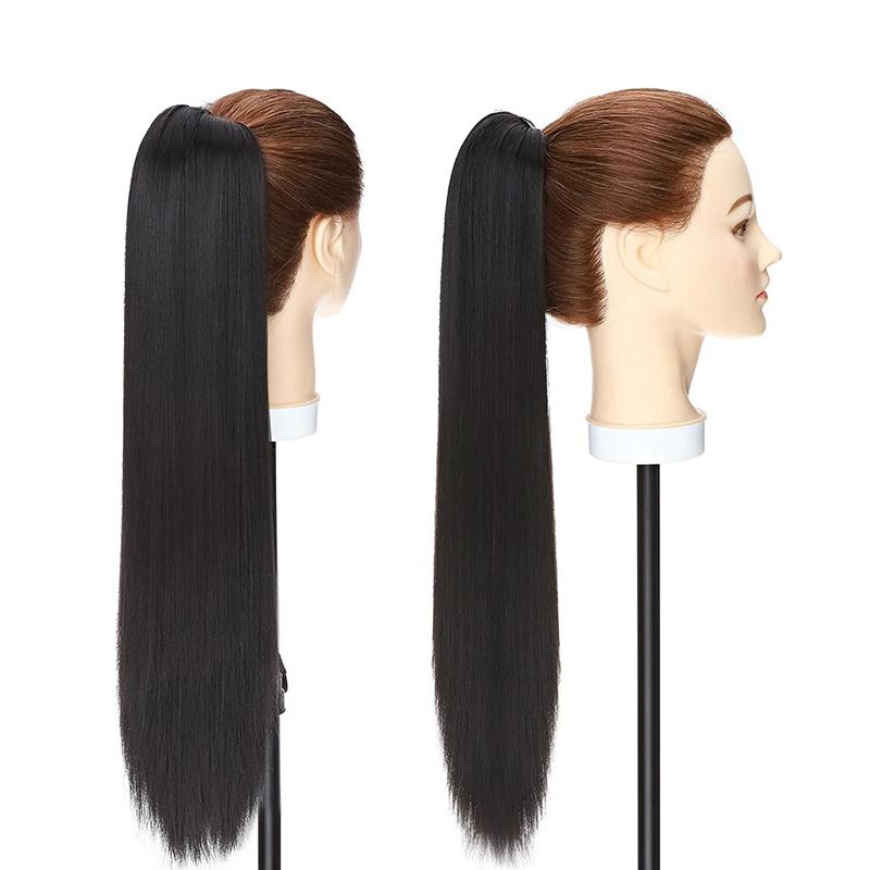 Stylish Clip-In Ponytail Hair Extensions - High-Temperature Fiber, 160g, Lightweight and Versatile for Instant Volume and Length