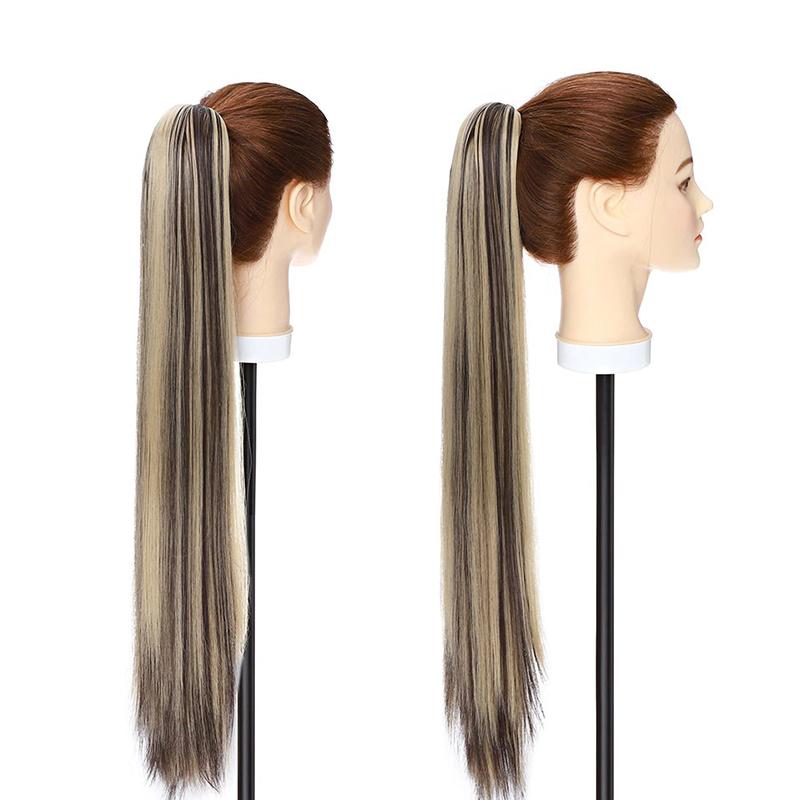 Stylish Clip-In Ponytail Hair Extensions - High-Temperature Fiber, 160g, Lightweight and Versatile for Instant Volume and Length