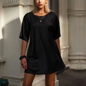 Silk T-Shirt Dress