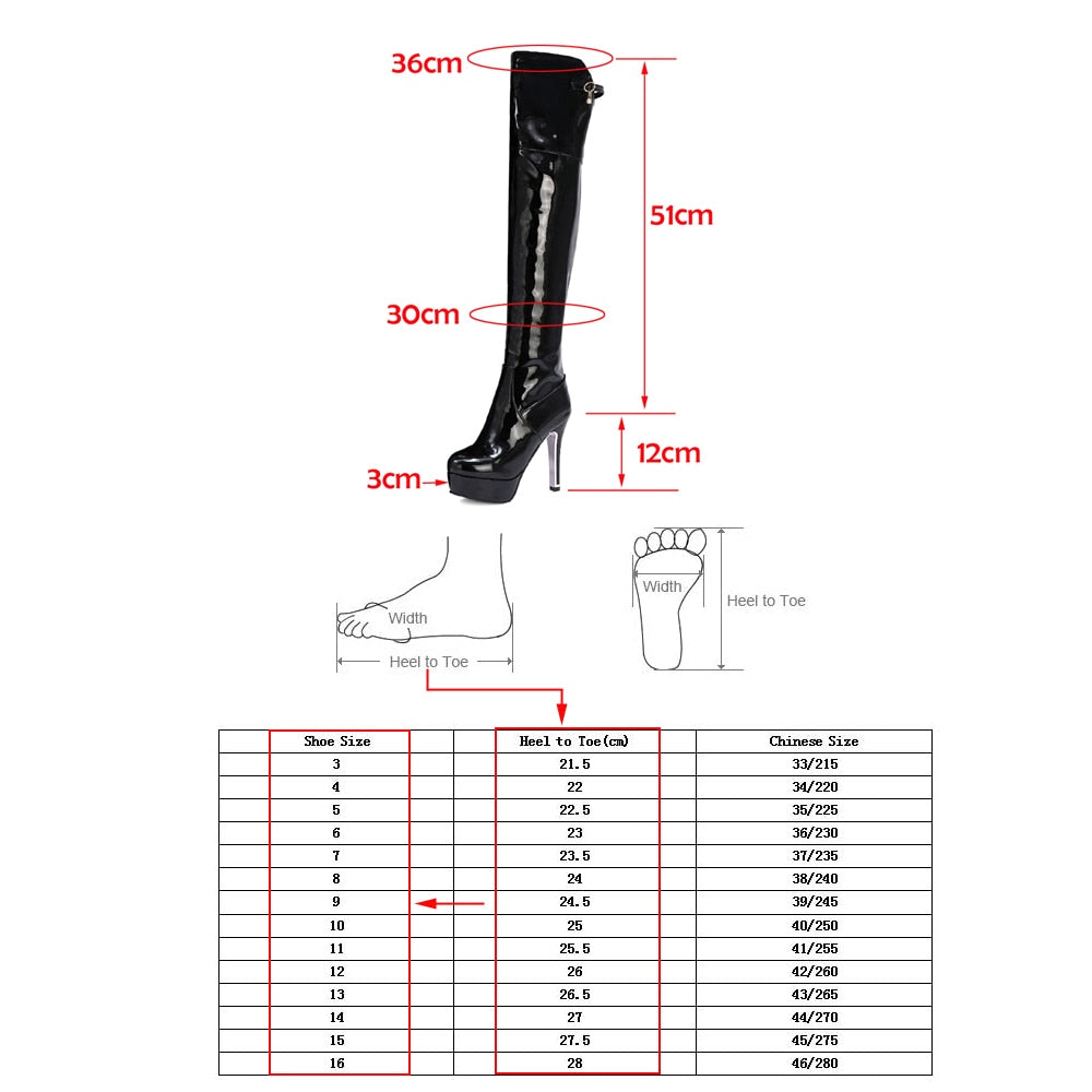 Knee High Platform Boots