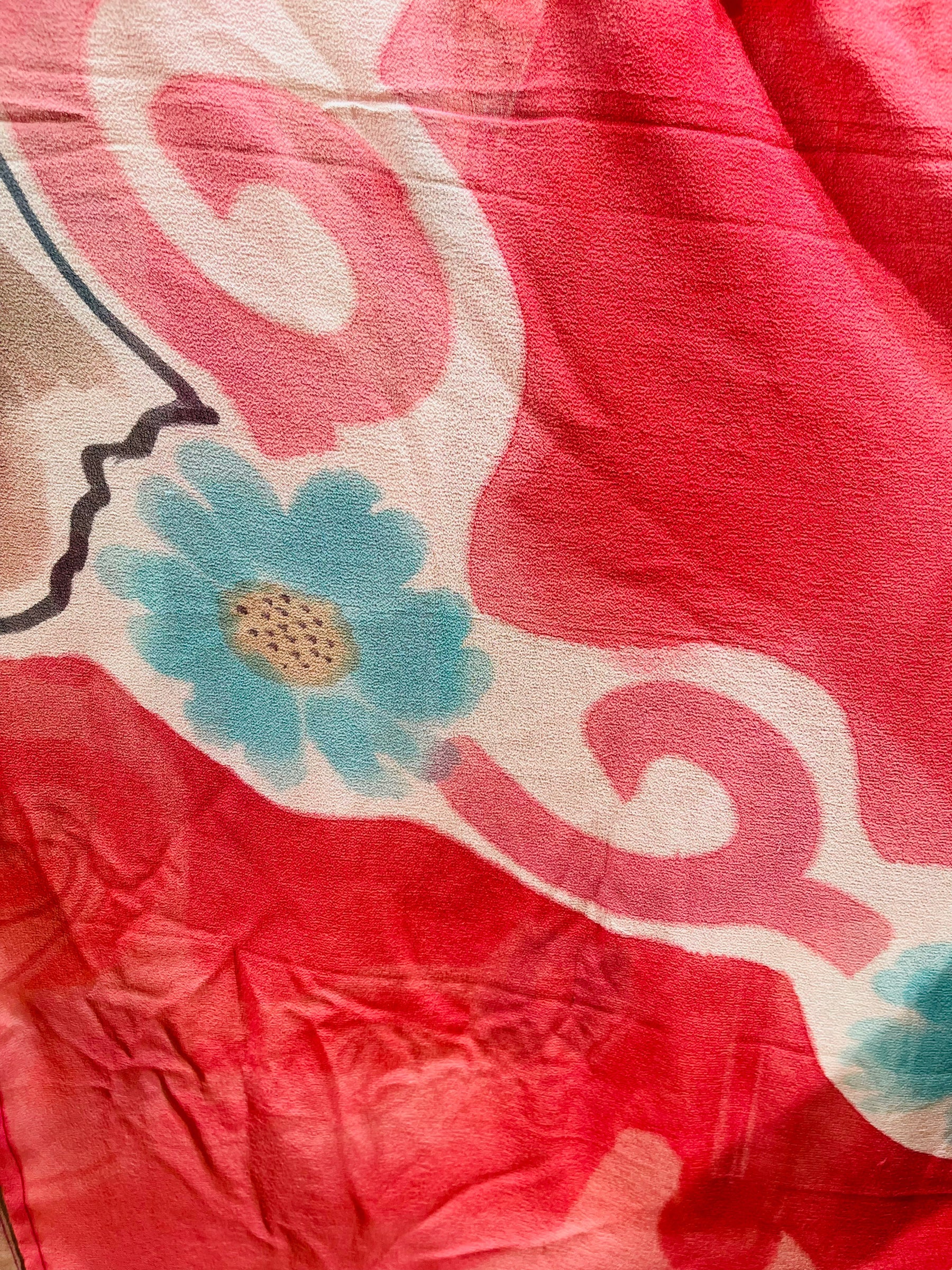 FINAL SALE PRG5670 Sheer Avatar Pure Silk Maxi Kaftan